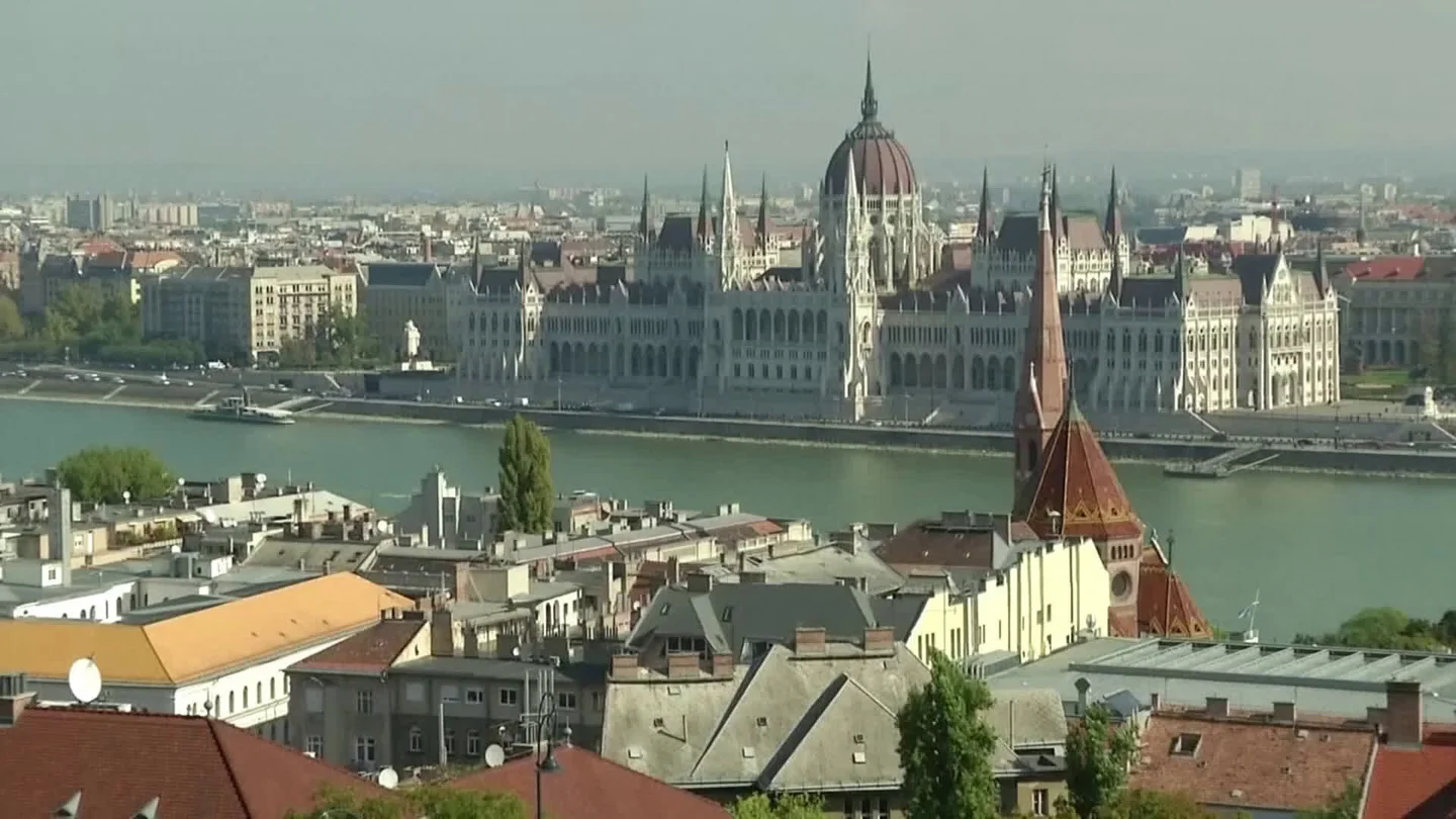 Hungary To Shut Borders, Preparing Fiscal, Monetary Response To Coronaviru... Stock Footage