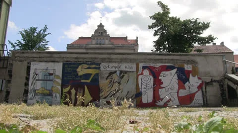 Hungary - sopron - graffiti Видео 23904196