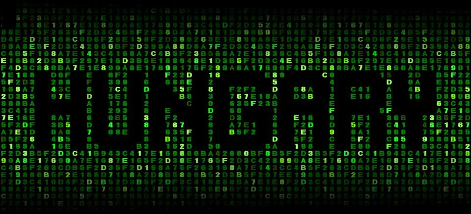 Hungary text on hex code illustration Stock Illustration