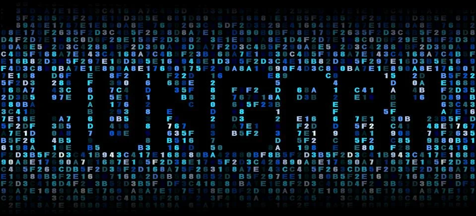 Hungary text on hex code illustration Stock Illustration