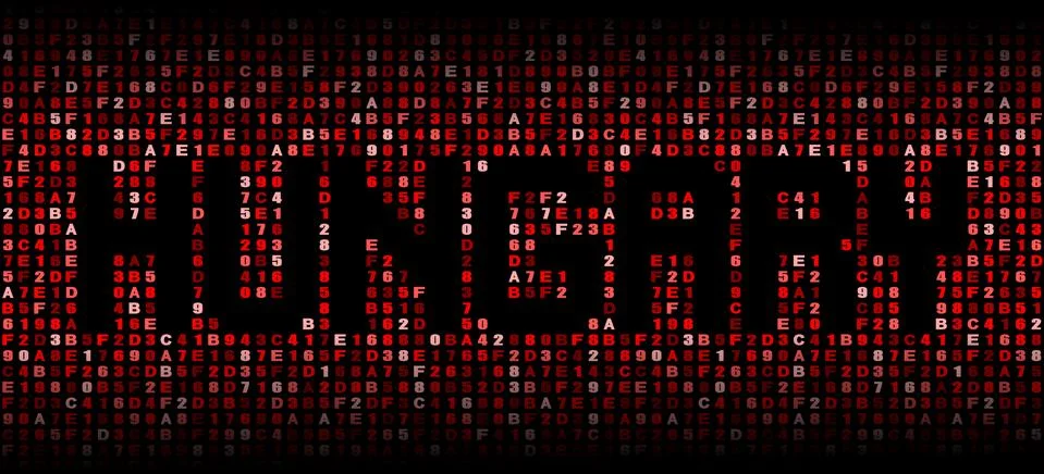 Hungary text on hex code illustration Stock Illustration