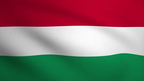 Hungary Waving Flag Background Animation. Looping seamless 3D animation. Mo.. Stock Footage 230470109