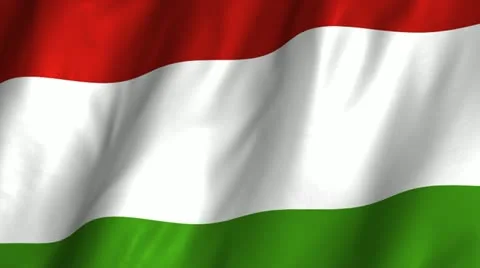 Hungary Waving Flag Stock Footage 12281039
