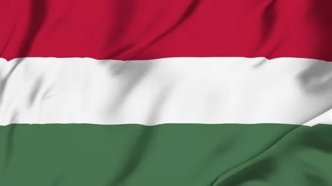 Hungary waving flag looping seamless for identity news politics sports camp.. Stock Footage 342879837