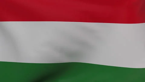 Hungary waving flag seamless loop animation 4k. Stock Footage 149859377