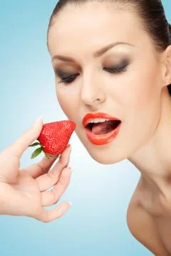 Hunger for berries. Stock Photos