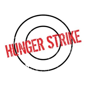 Hunger Strike rubber stamp Stock Illustration