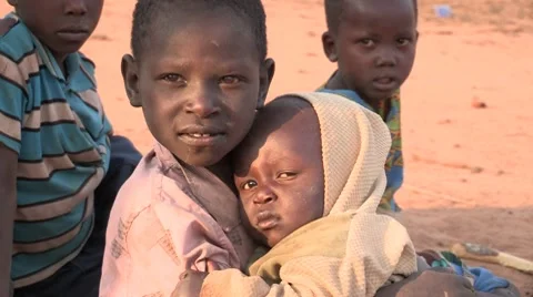 Hungry Children Stock Footage 8655624