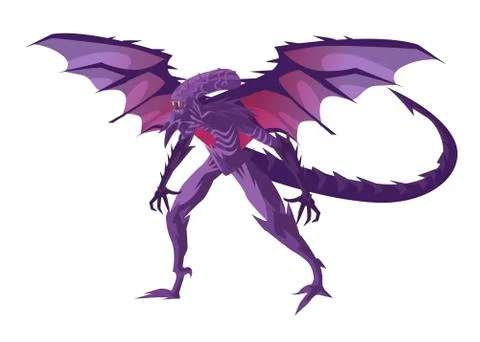 Hungry evil dark alien monster creature 스톡 일러스트