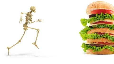 Hungry guy Stock Illustration
