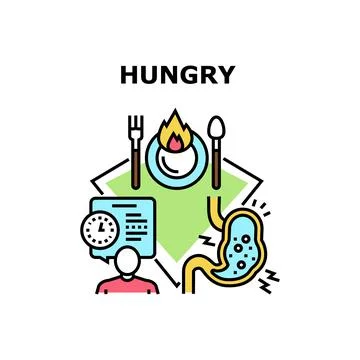 Hungry icon vector illustration イラスト素材