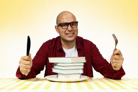 Hungry for knowledge Foto stock