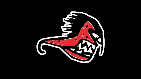 Hungry Monster Fish Loop Animation Stock Footage 143802219