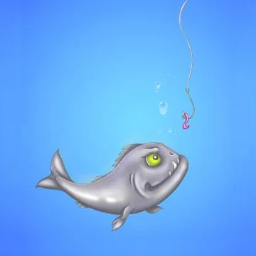 Hungry piranha Stock Illustration