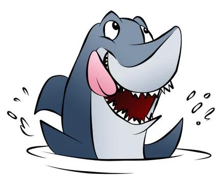 Hungry shark Stock Illustration