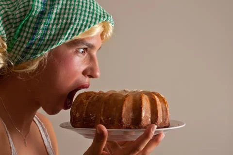 Hungry transvestite Stock Photos