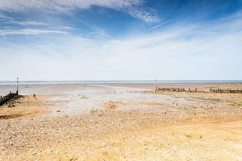 Hunstanton beach in the summer Stock Photos