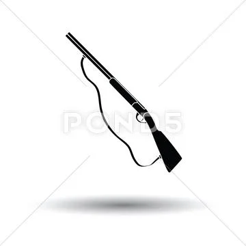 Hunt gun icon Stock Illustration