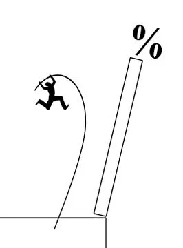Hunt for High Yield Assets Stock Illustration