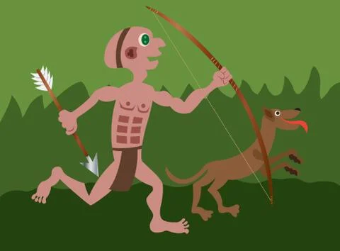 The hunter 1 Stock Illustration