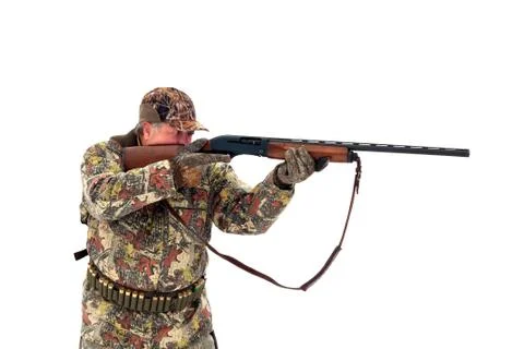 Hunter aiming Stock Photos