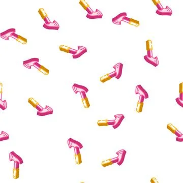 Hunter axe tool isometric icon seamless pattern Stock Illustration