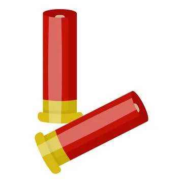 Hunter bullets icon cartoon vector. Hunt gun Illustrazione stock