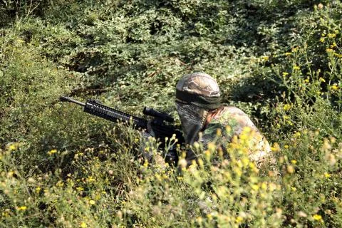 Hunter In Camo Stock Photos