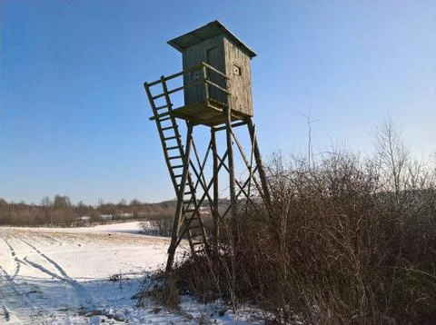 Hunter Hide High Stock Photos