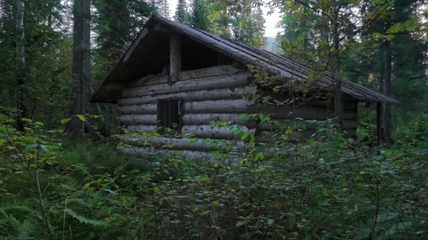 Hunter hut and smoke Stock Footage 81662262