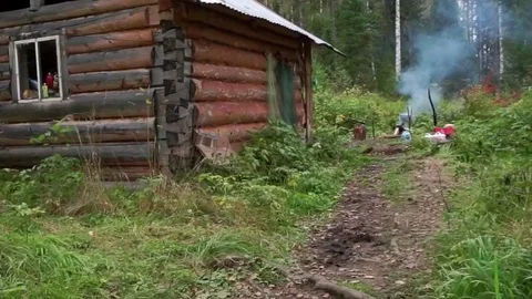 Hunter hut Stock Footage 81662061