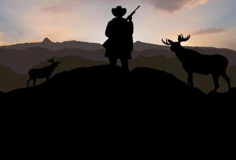 Hunter Stock Illustration