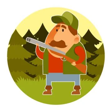 Hunter Stock Illustration