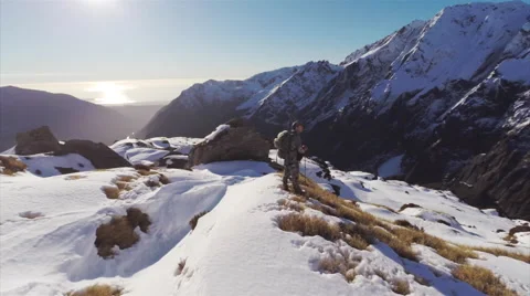 Hunter looking out over vista. Stock Footage 49833562
