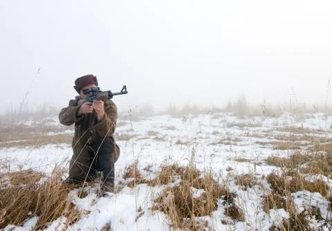 The hunter 스톡 사진