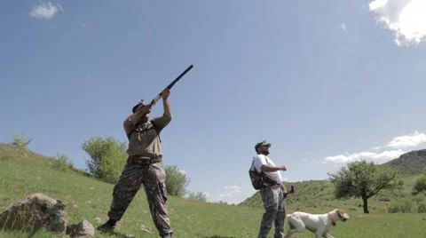 Hunter Shooting Stock Footage 50957625