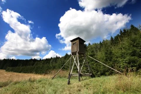 Hunter stand 스톡 사진