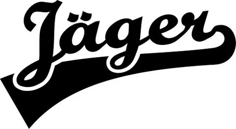 Hunter text german Stock Illustration