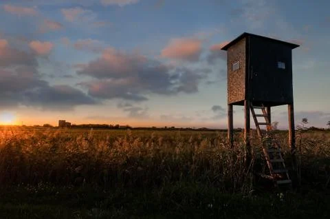 Hunter tower at sunset. Foto stock