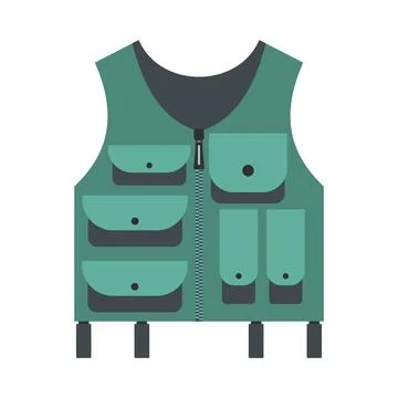 Hunter vest icon Stock Illustration