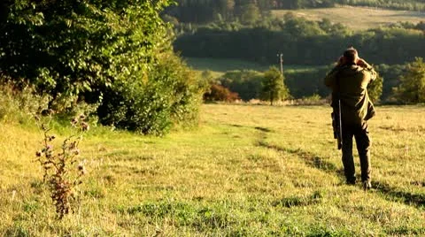 Hunter's walk Stock Footage 8838799