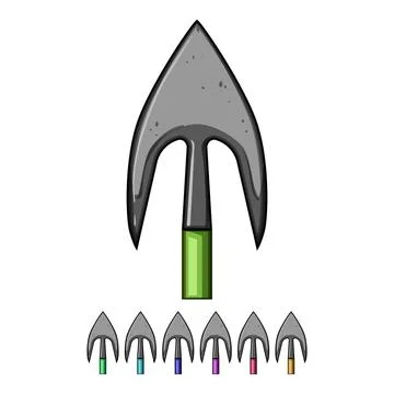 Hunting arrowhead cartoon vector graphic 스톡 일러스트