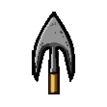 Hunting arrowhead pixel art vector illustration Stock Illustration