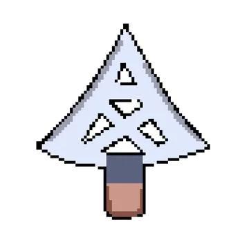 Hunting arrowhead pixel art vector illustration Stock Illustration
