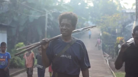 Hunting with arrows Stock Footage 200928108