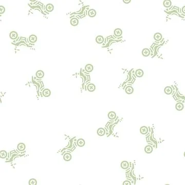 Hunting atv glyph seamless pattern Illustrazione stock