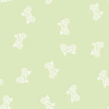 Hunting atv line seamless pattern Stock Illustration