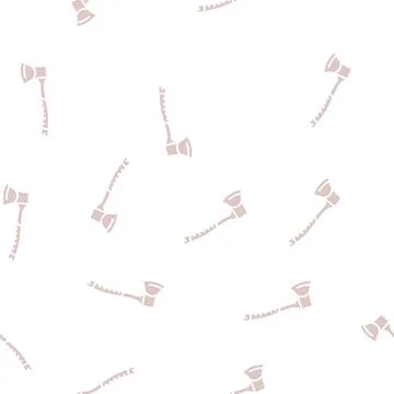 Hunting ax glyph seamless pattern Illustrazione stock