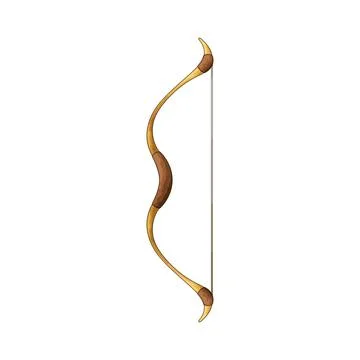 Hunting bow illustration Stock Illustration