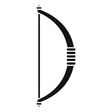 Hunting bow representing archery and ancient weaponry Stock Illustration